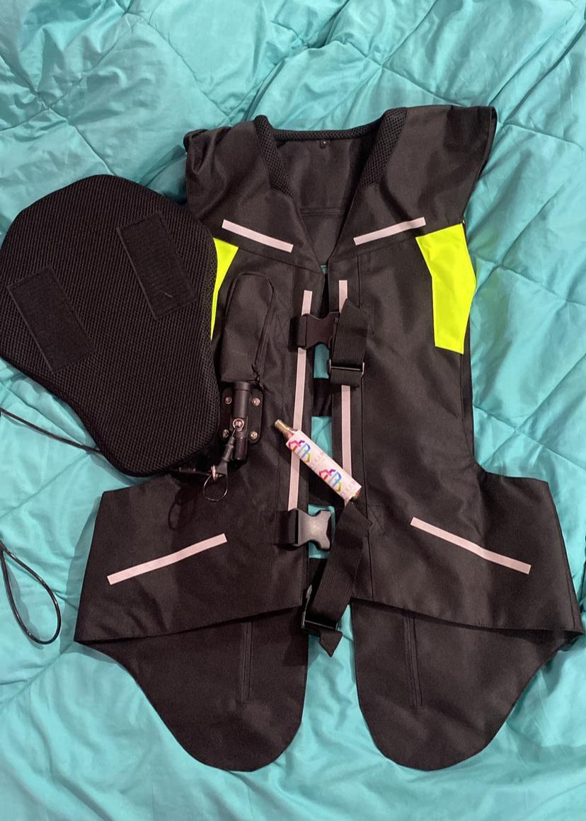 Airbag Riding Jacket with CO₂ Cylinder